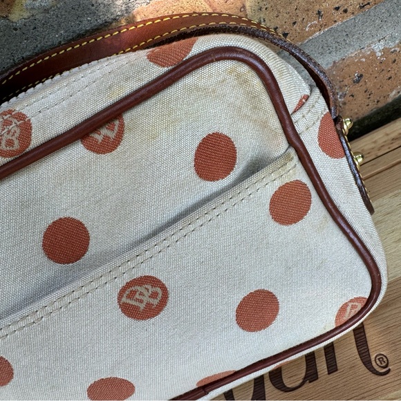 Dooney & Bourke Polka Dot Small Canvas Shoulder - Picture 2 of 10